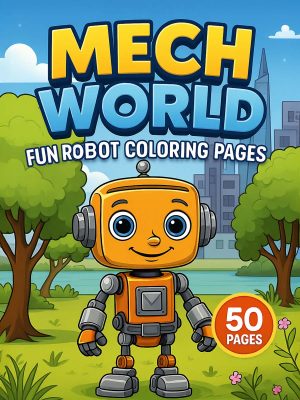Mech World – 50 Fun Robot Coloring Pages
