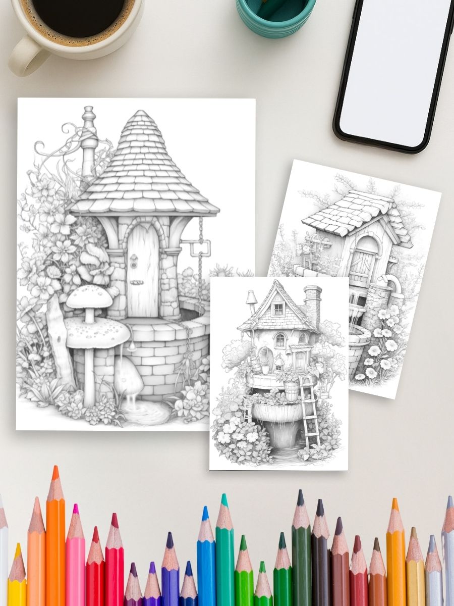 Wishes & Wells – 50 Magical Wishing Well Pages - Image 4