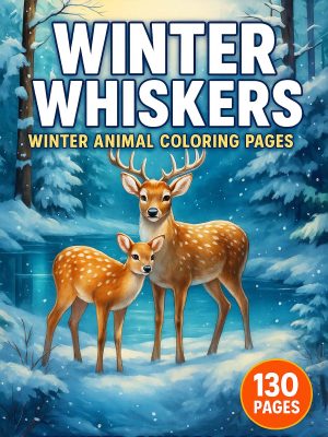 Winter Whiskers – 130 Winter Animal Coloring Pages