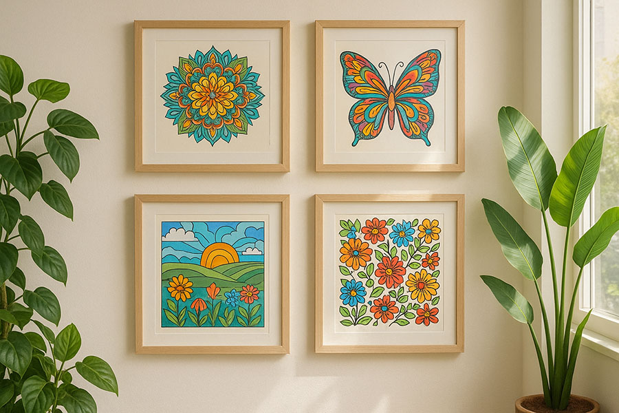 Fun Ways to Display Your Finished Coloring Pages